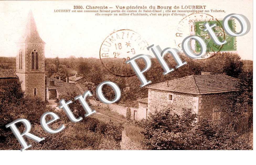 VUE GENERALE DU BOURG DE LOUBERT