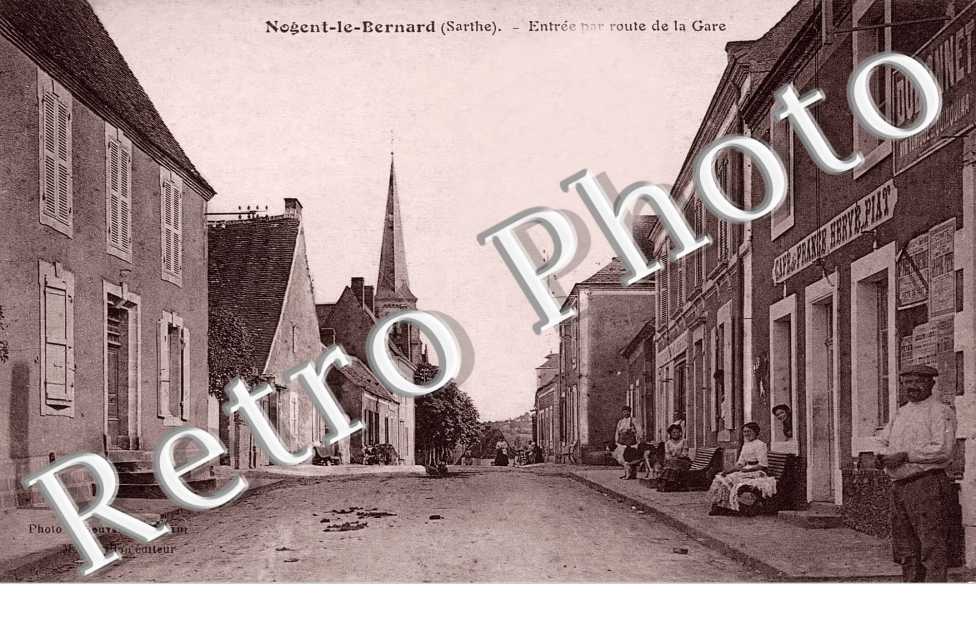Entree par route de la gare