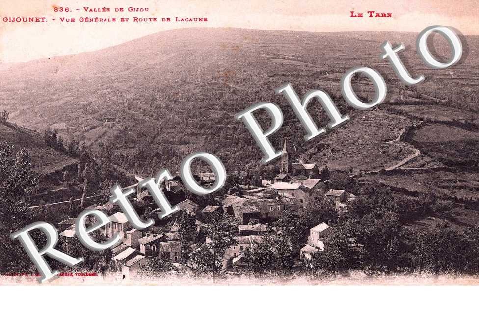 Vue generale et Route de Lacaune