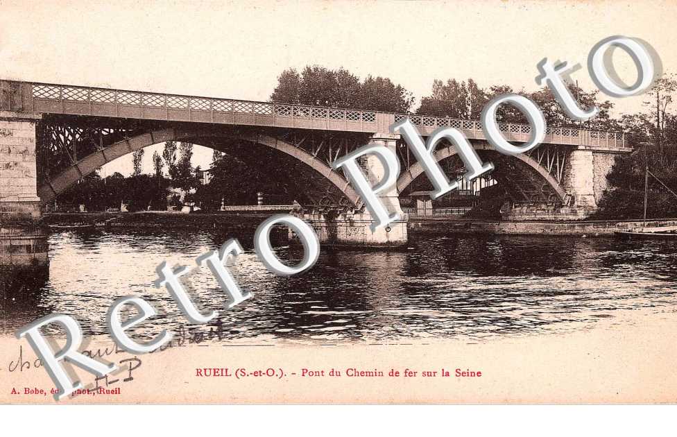 PONT DU CHEMIN DE FER SUR LA SEINE