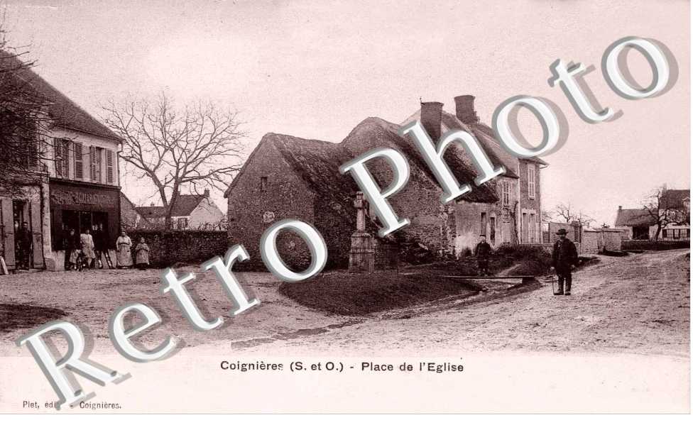 PLACE DE L'EGLISE (COLORISEE)