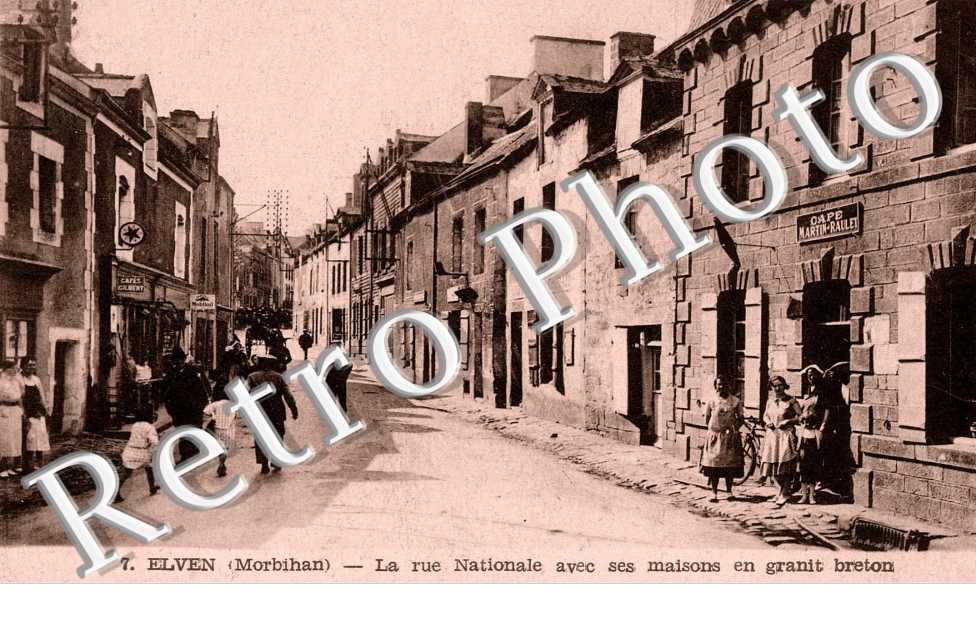 la rue nationale avec ses maisons en granit breton