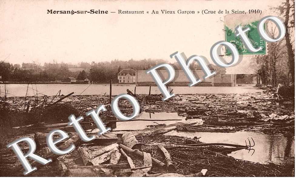 Restaurant Au Vieux Garcon, Crue de la Seine 1910
