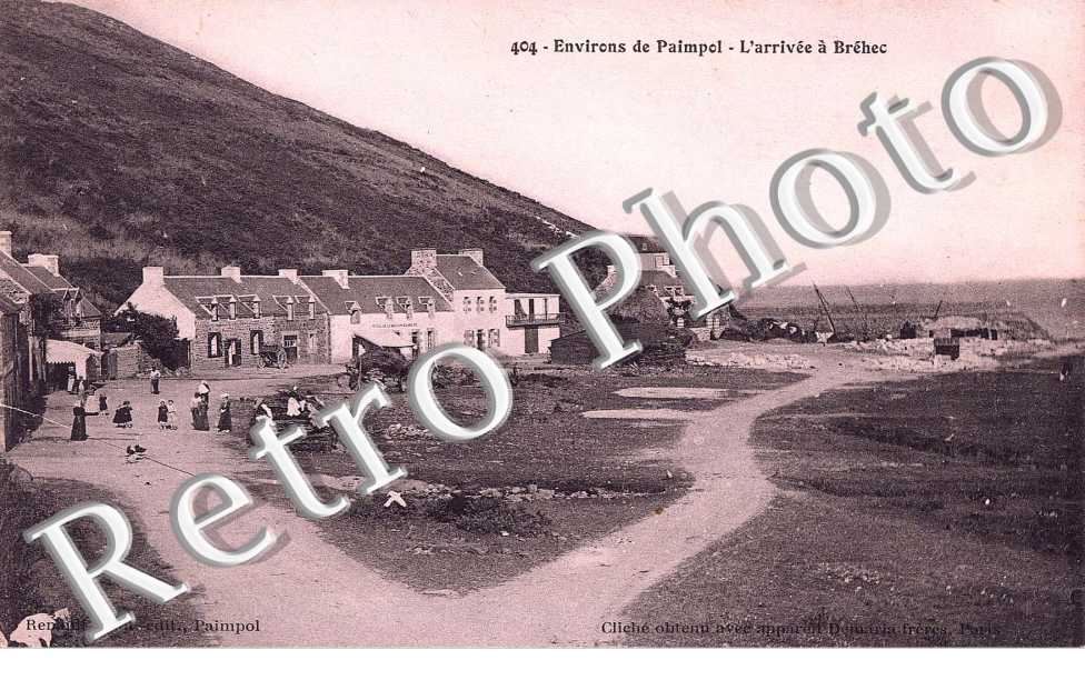 environs de Paimpol, l'arrivee a Brehec