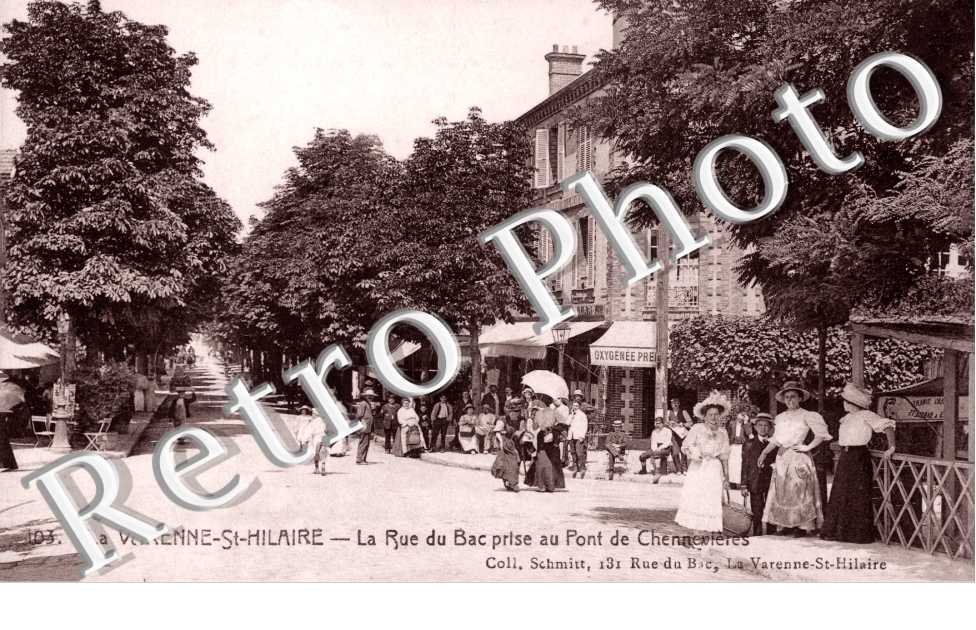 La rue du bac prise du pont de Chennevières