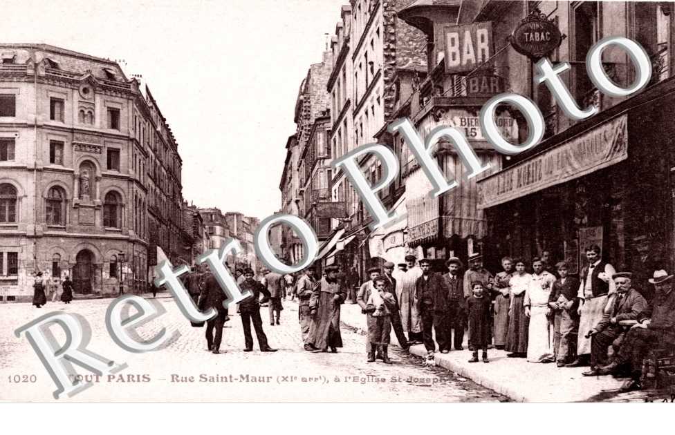 RUE SAINT MAUR à l'église Saint-Joseph
