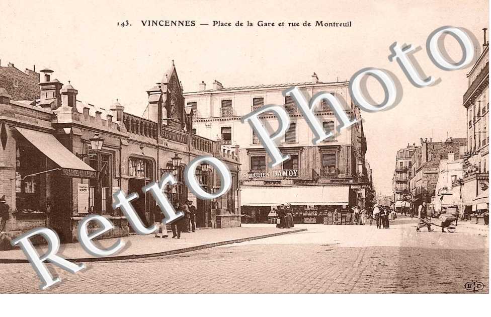 Place de la Gare et Rue de Montreuil