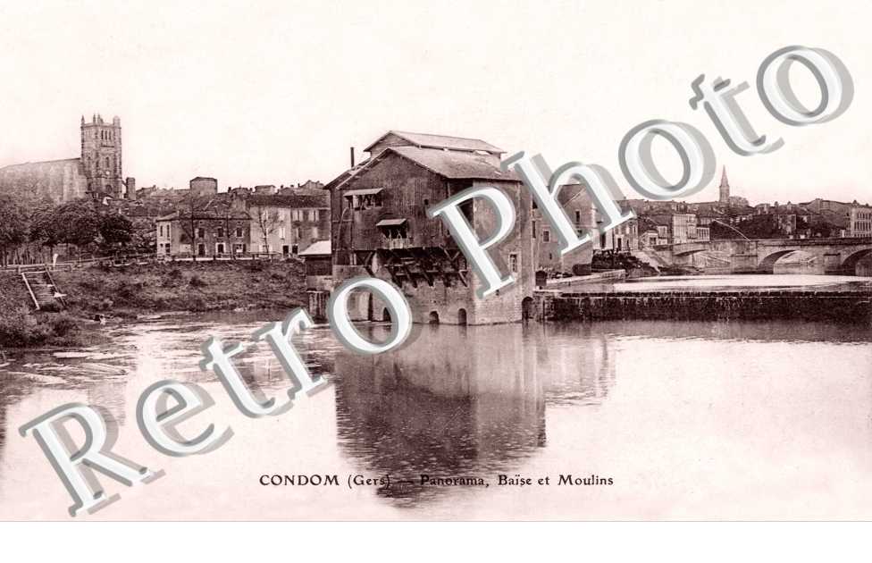 panorama, Baise et moulins