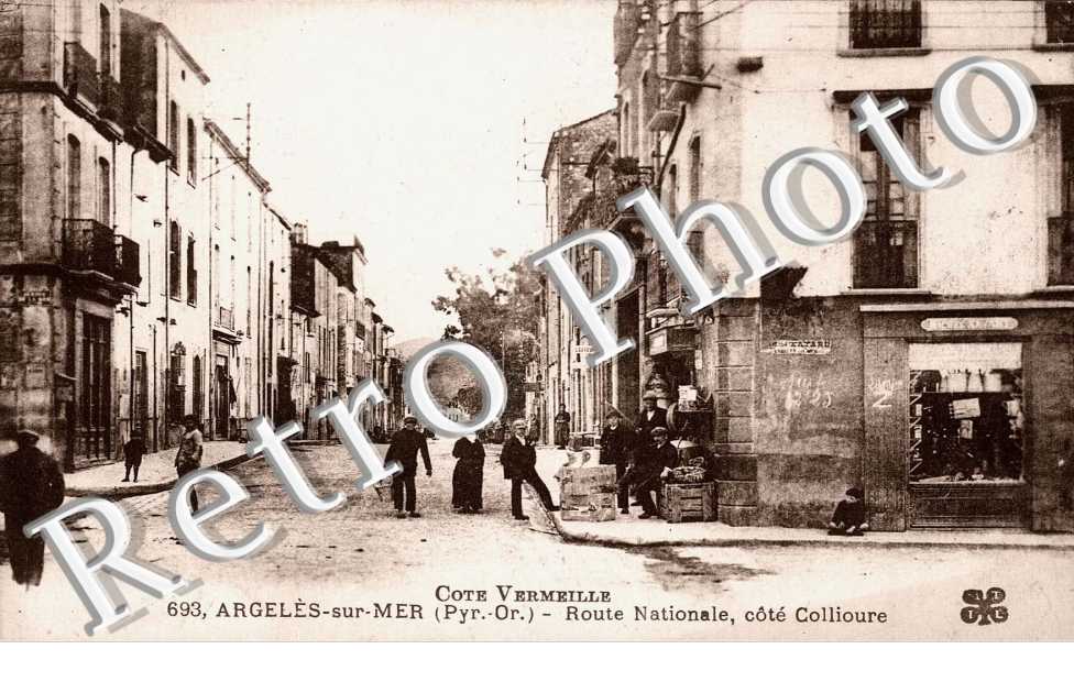Route nationale, cote Collioure