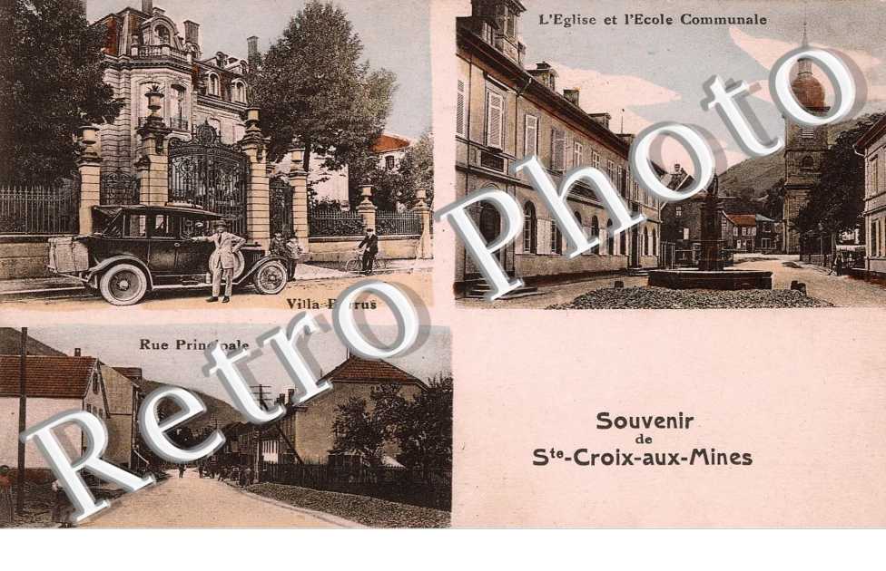 l'eglise et l'ecole communale, rue principale, villa Burrus