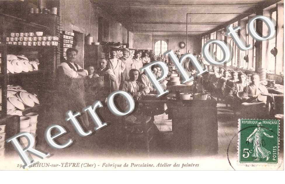 fabrique de porcelaine, atelier des peintres