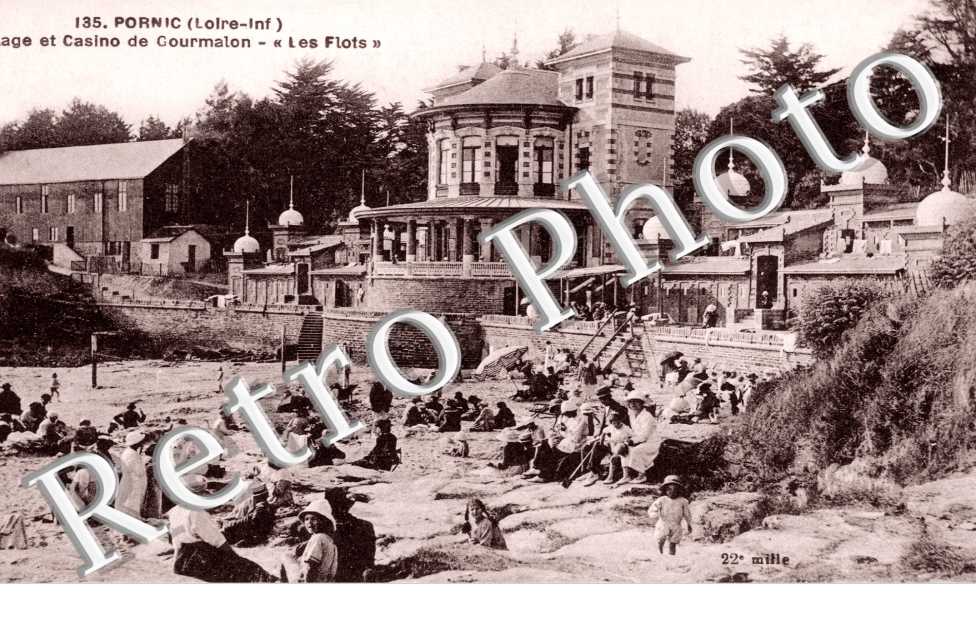Plage et casino de GOURMALON - " les Flots "
