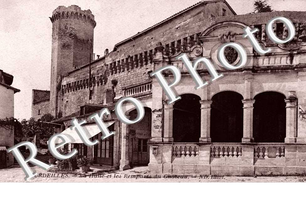 La halle et les remparts du chateau