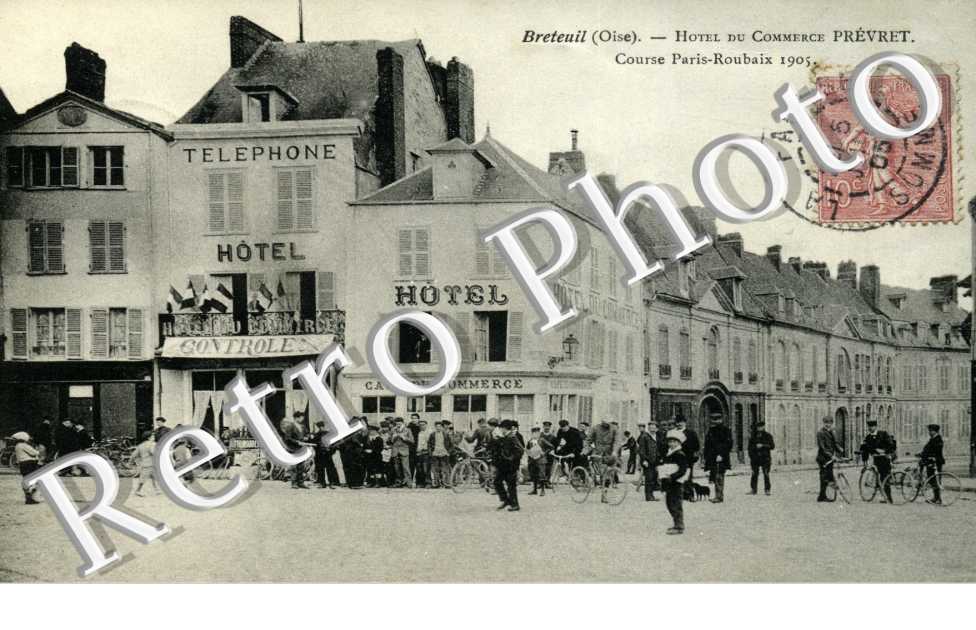 Hotel du commerce Prevert - Course Paris-Roubaix 1905