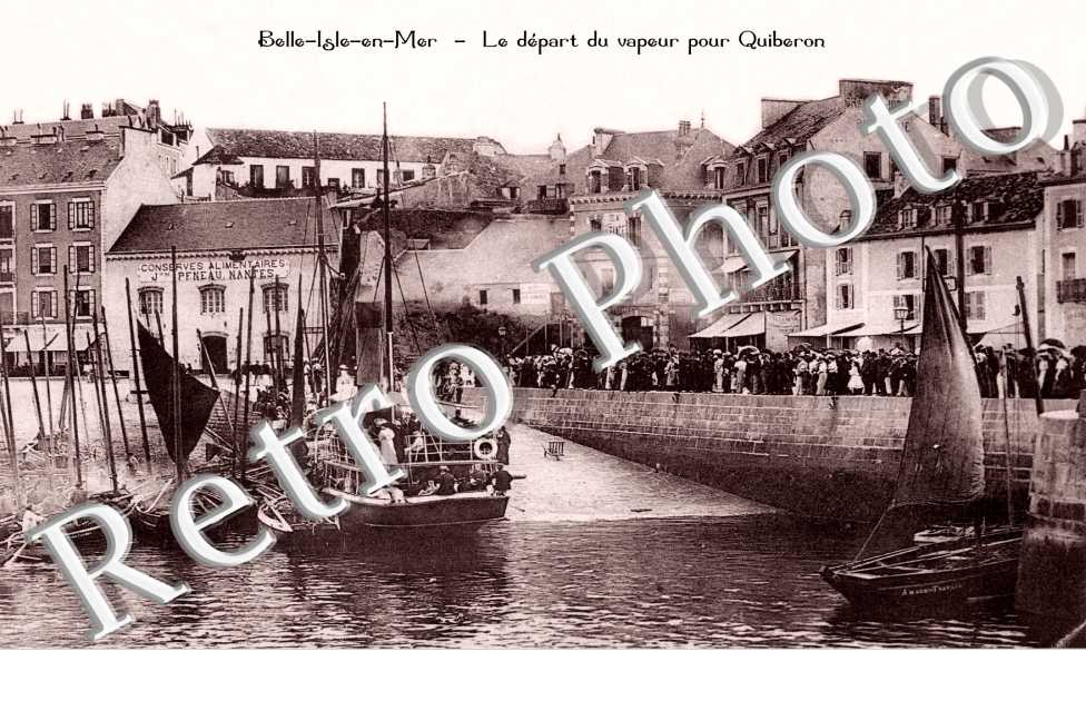 Depart du Vapeur pour Quiberon
