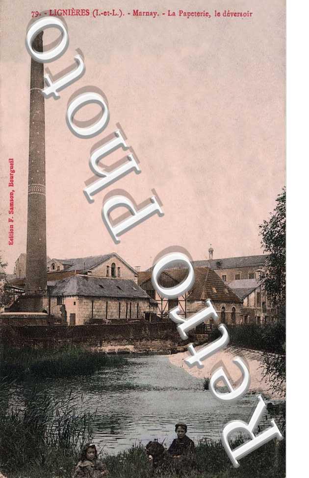Marnay - la papeterie, le deversoir