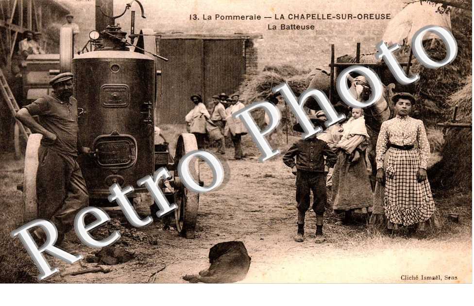 La Pommeraie - La batteuse - agriculture