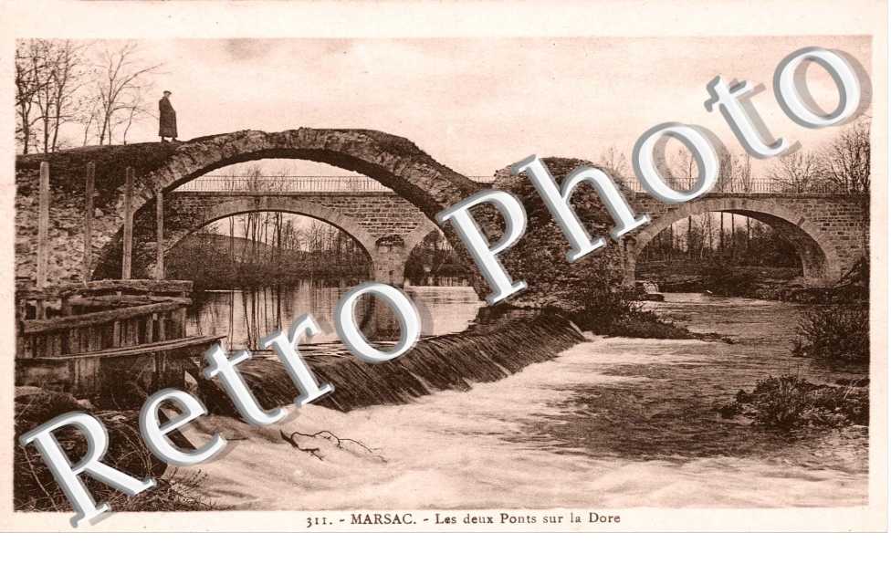 les deux ponts sur la Dore