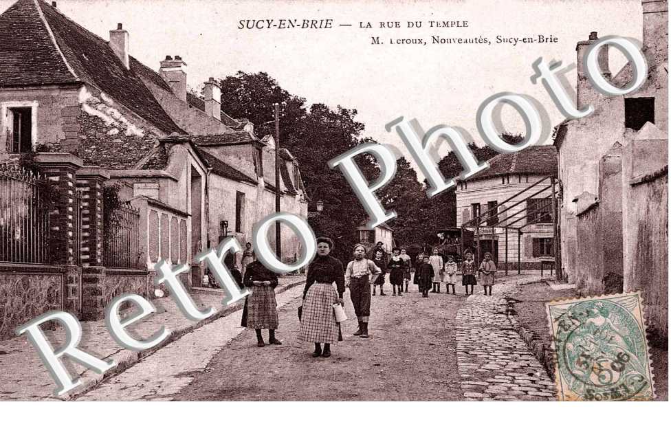 Vue de la rue du Temple