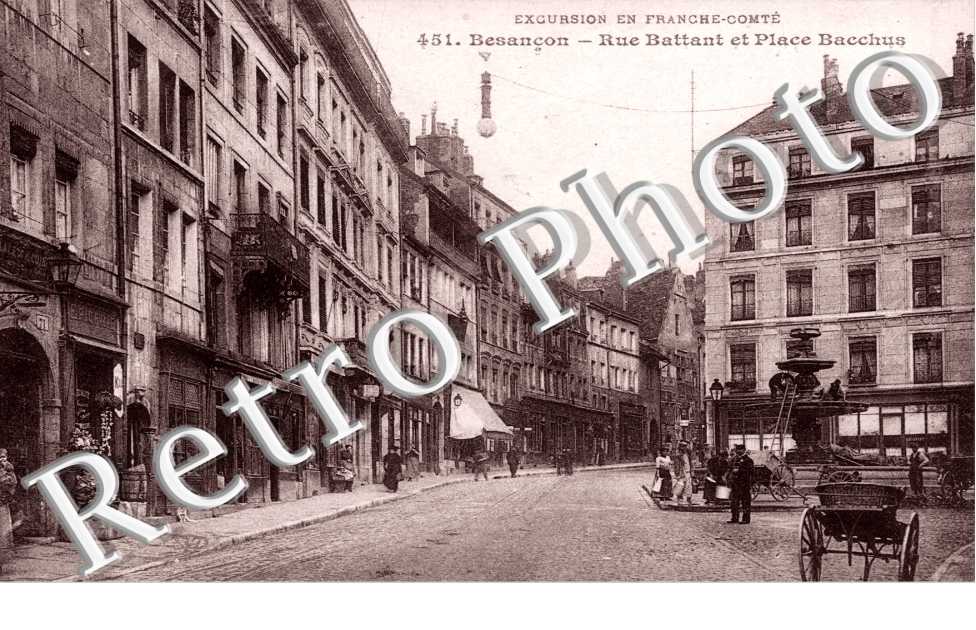 Rue Battant et Place Bacchus