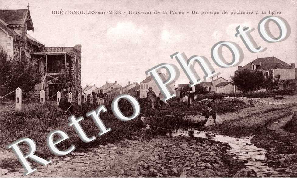 Ruisseau de la Pare - Un groupe de pecheurs a la ligne