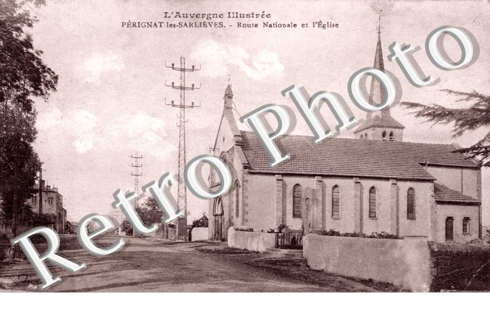 route nationale et l'eglise