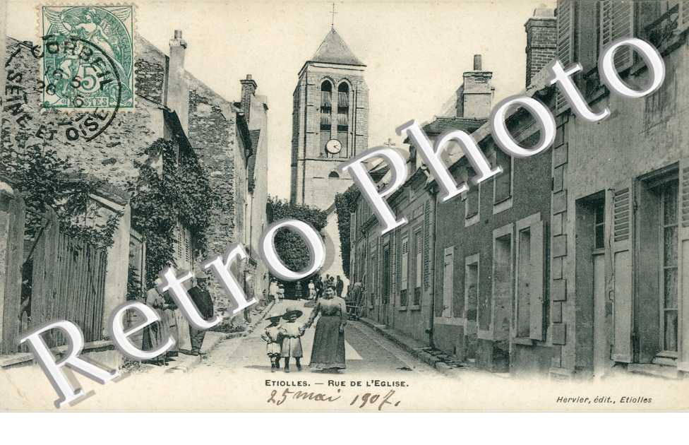 Rue de l'eglise.  25 mai 1907