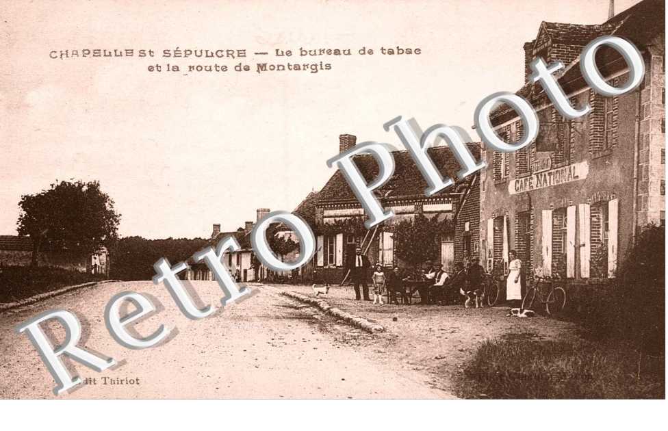 le bureau de tabac et la route de Montargis