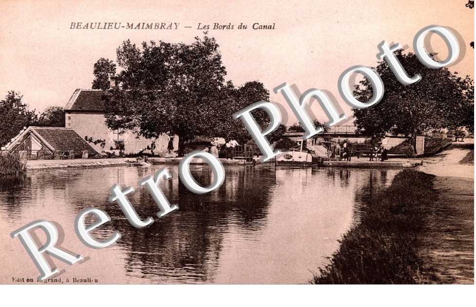 Les bords du canal. Beaulieu-Mainbray