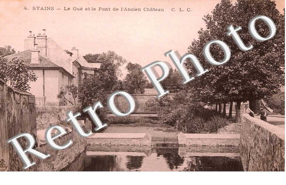 le gue et le pont de l'ancien chateau
