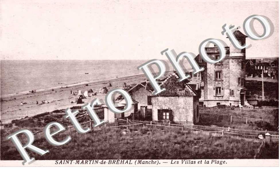 Les villas et la plage