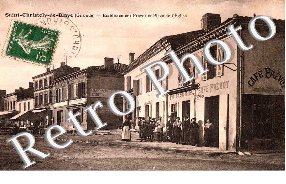 etablissement Prevot et place de l´eglise