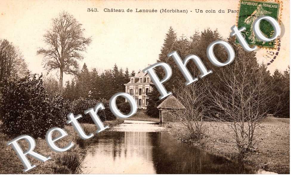 CHATEAU DE LANOUEE UN COIN DU PARC