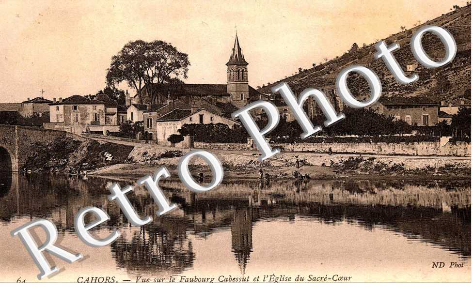 Vue sur le Faubourg Cabessut et Eglise du Sacre Coeur