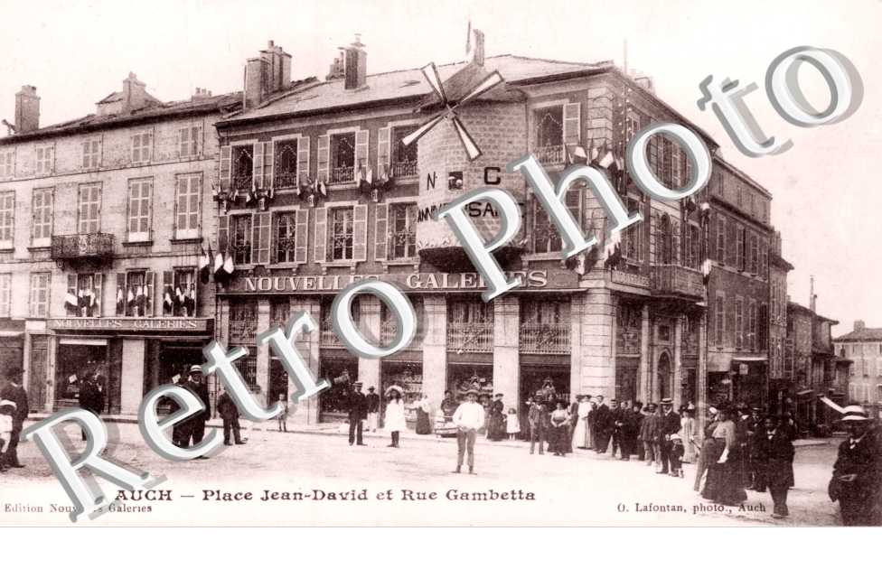 Place Jean David et rue Gambetta