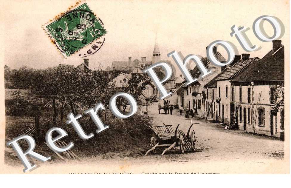 entree par la route de Louesme