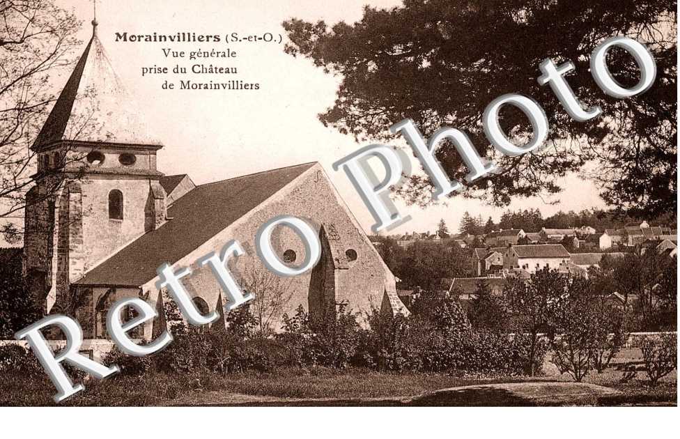 vue generale prise du chateau de Morainvilliers