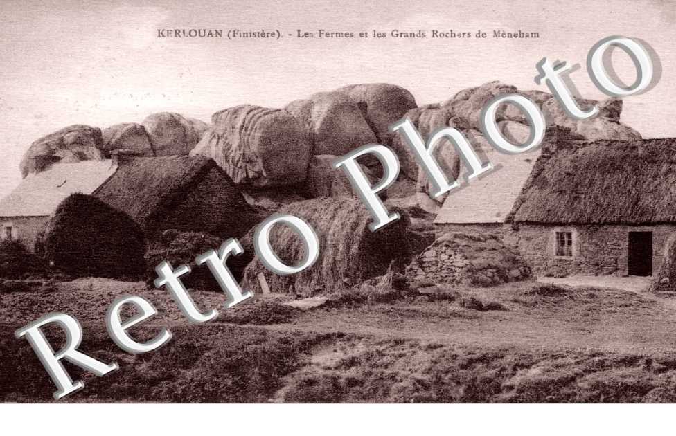 les fermes et les grands rochers de Meneham