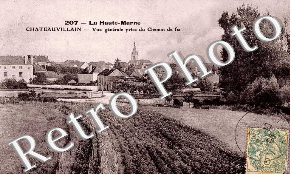 Vue generale prise du chemin de fer