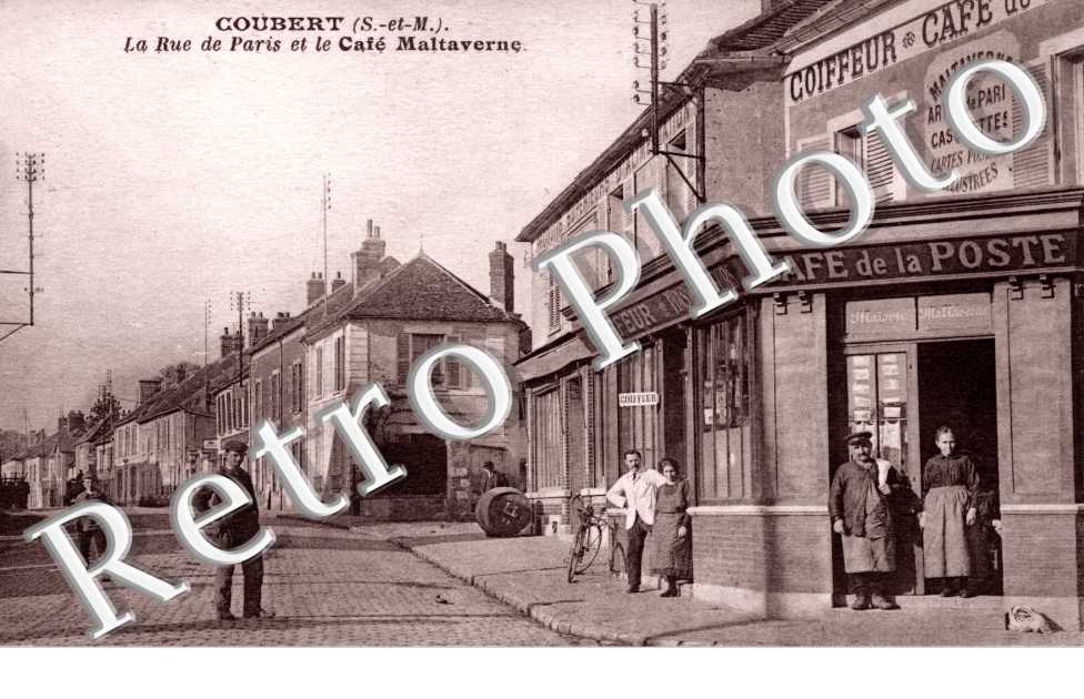 La rue de paris et le cafe Maltaverne