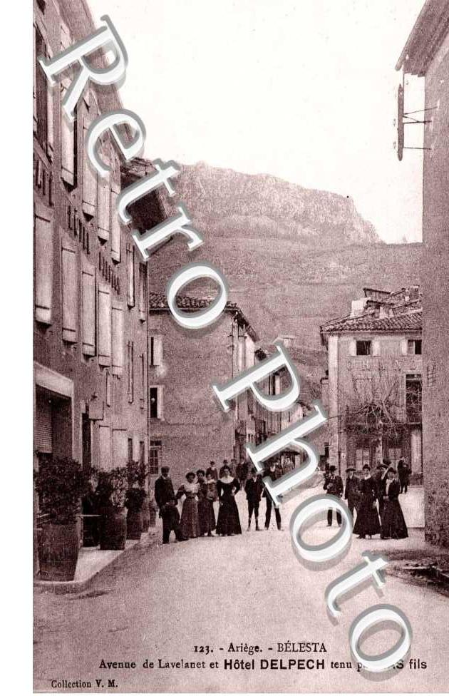 avenue de Lavelanet et Hotel Delpech tenu par Ras fils