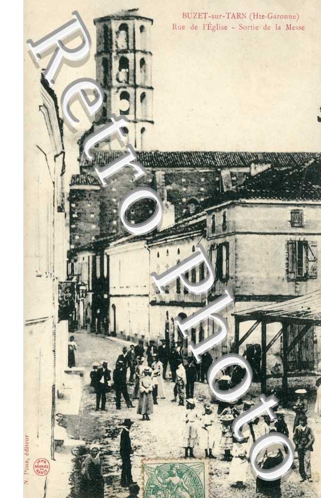 rue de l'Eglise, sortie de la messe