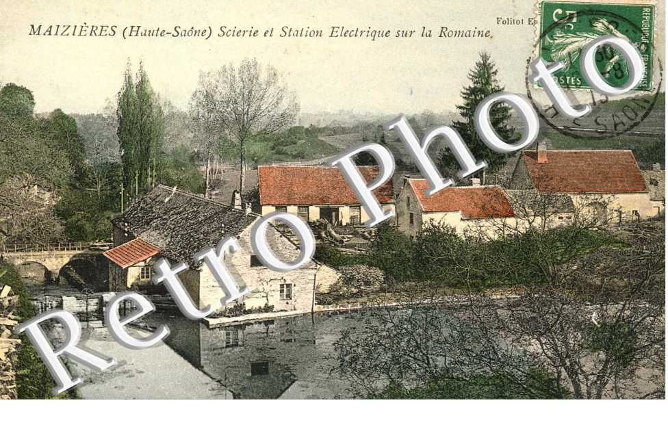 Scierie et stations electrique sur la romaine
