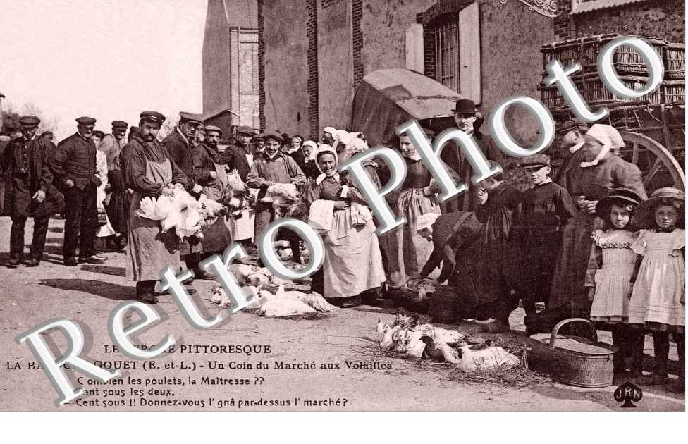 un coin de marche aux volailles