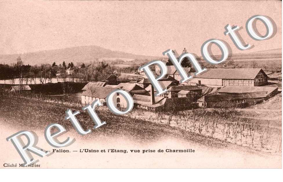 l'usine et l'etang, vue prise de Charmoille
