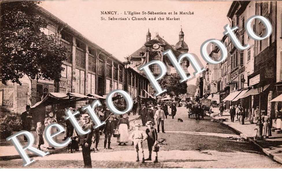 L'EGLISE SAINT SEBASTIEN ET LE MARCHE