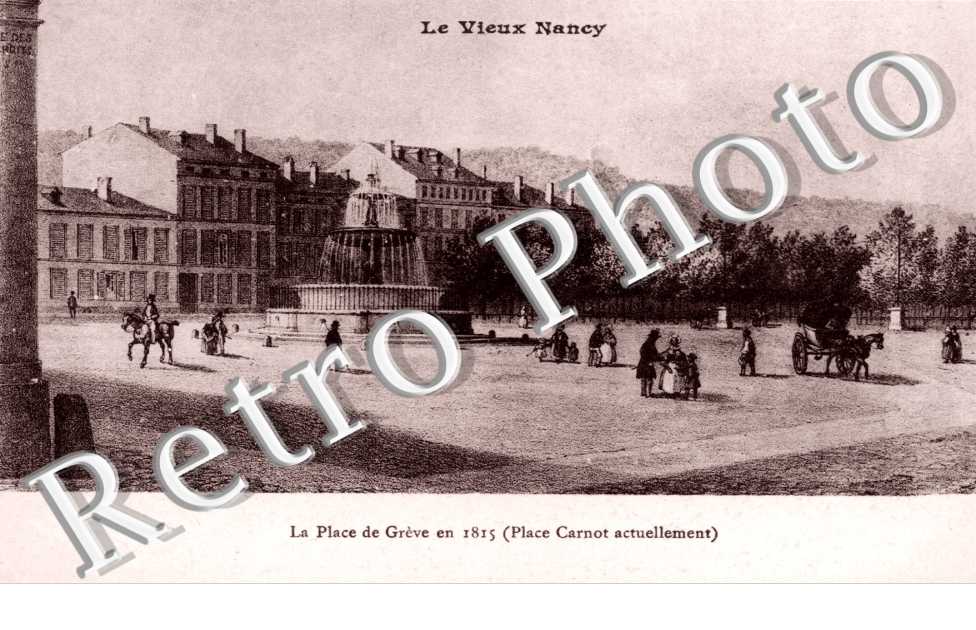 LA PLACE DE GREVE EN 1815  Place Carnot