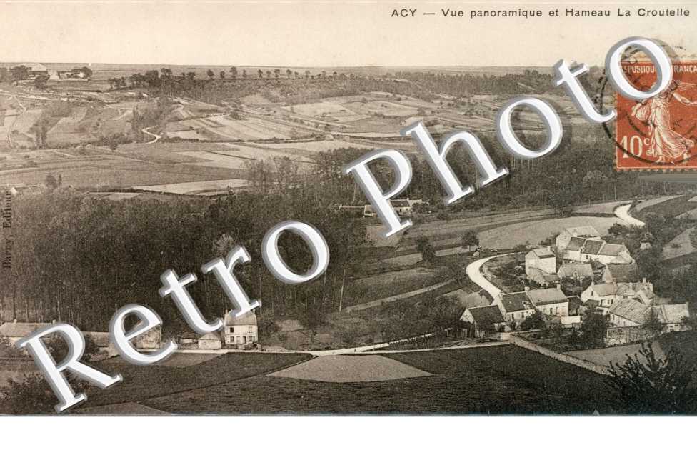 VUE PANORAMIQUE ET HAMEAU DE LA CROUTELLE