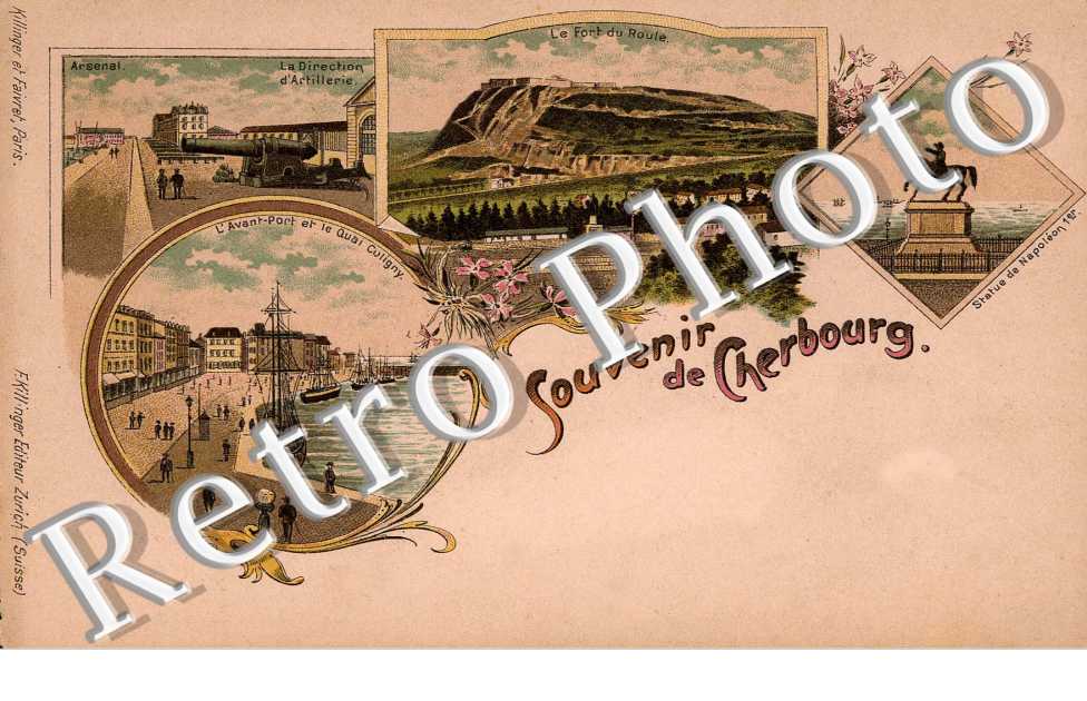 Carte souvenir de Cherbourg