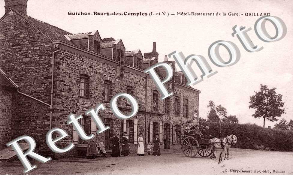 bourg des comptes, hotel restaurant de la gare gaillard